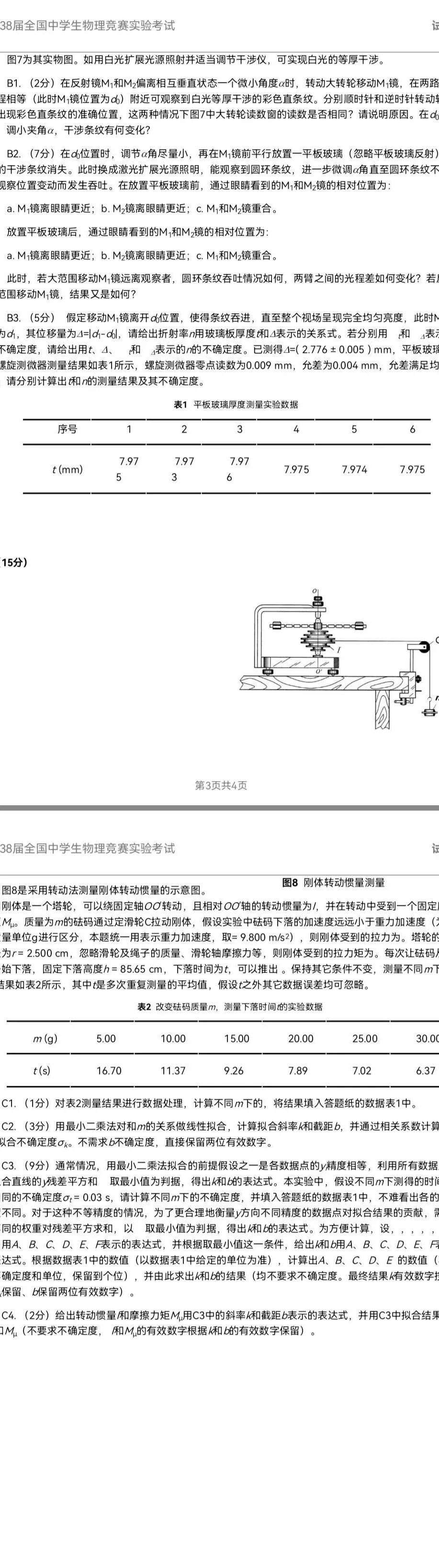 关注！第38届物理决赛理论及实验试题发布！