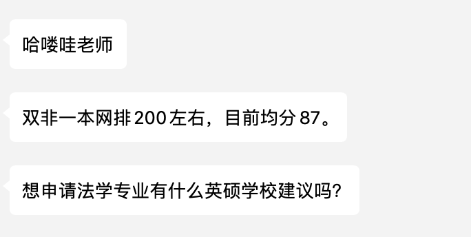 【留学问答】双非一本法学专业的英硕择校建议？