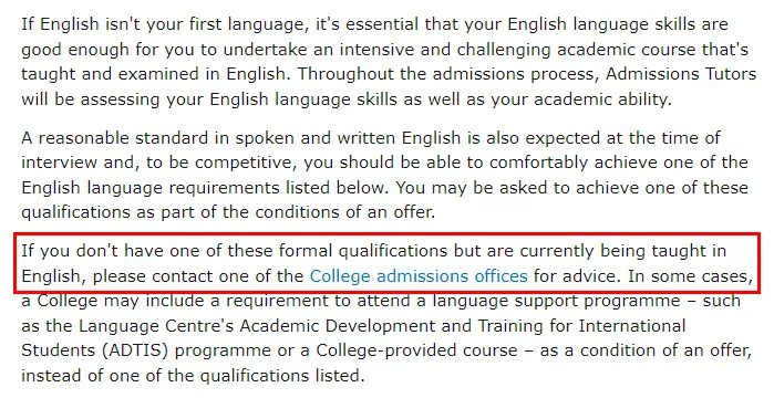 英国G5语言要求盘点 | 成绩、豁免政策、语言班等...