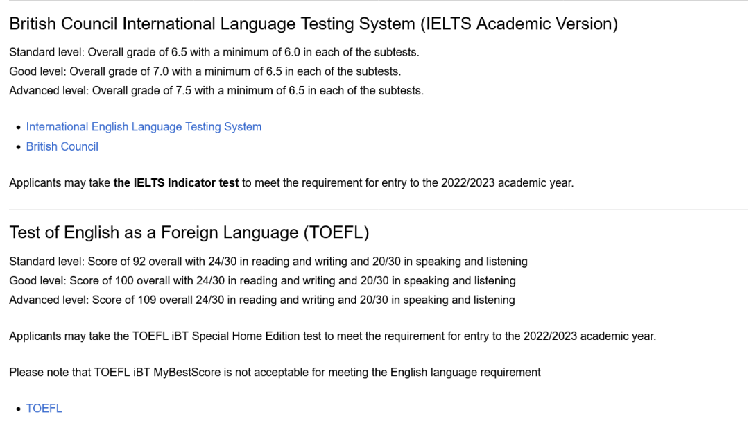 英国G5语言要求盘点 | 成绩、豁免政策、语言班等...