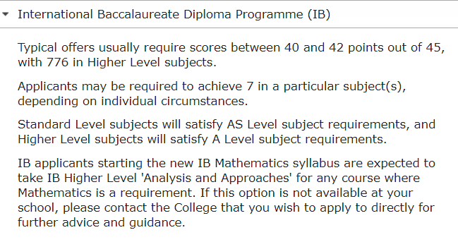 IB课程的小伙伴看过来！牛剑G5最新IB成绩录取要求大汇总来了