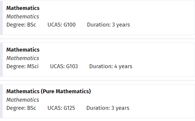 2023 Entry | 英国数学专业制霸6院校