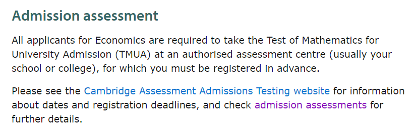 2023年要入学剑桥大学经济专业的同学注意啦！这项入学考试有变更！