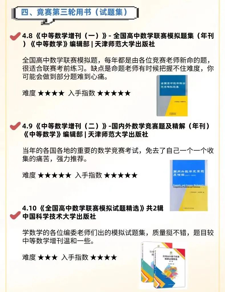 四科竞赛书单合集！从入门到精通，看这份书单就够了！