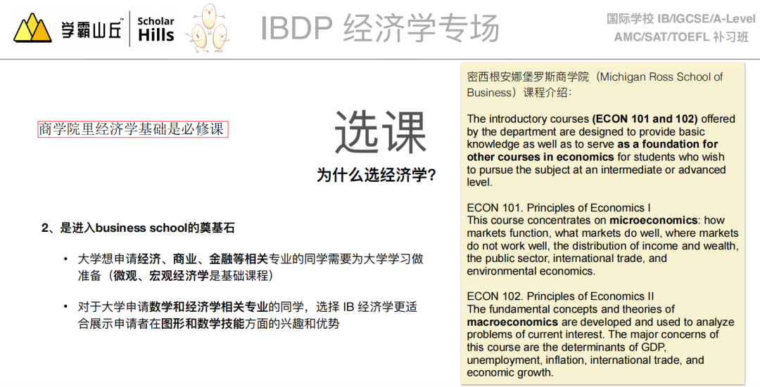 IBDP 我要选择经济课吗？