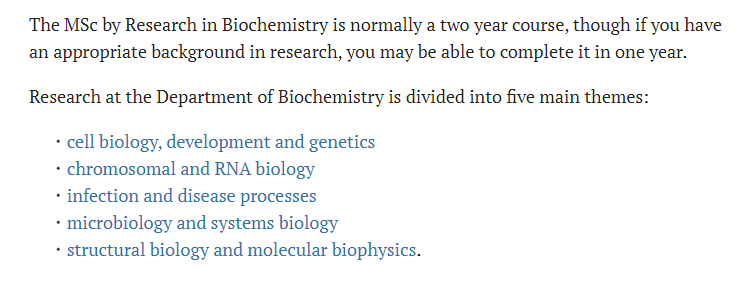 英研生物化学(Biochemistry)专业简介——以曼大、牛津为例