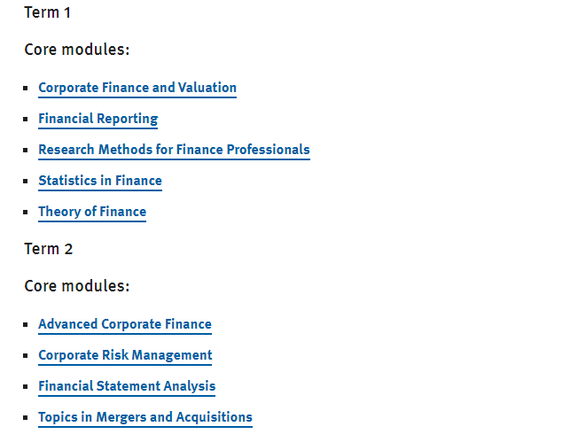 英研公司金融(Corporate Finance)专业简介——以KCL、Bayes为例