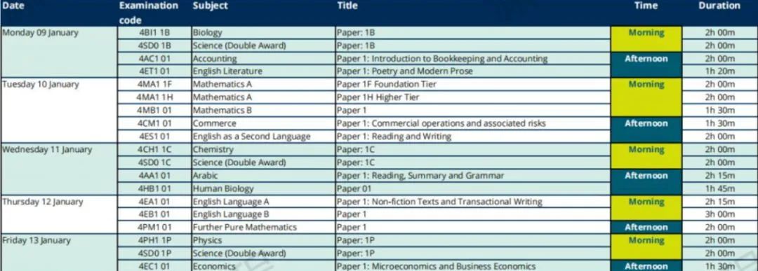 最新！2022-2023 A-Level/AS/IGCSE考试时间表！