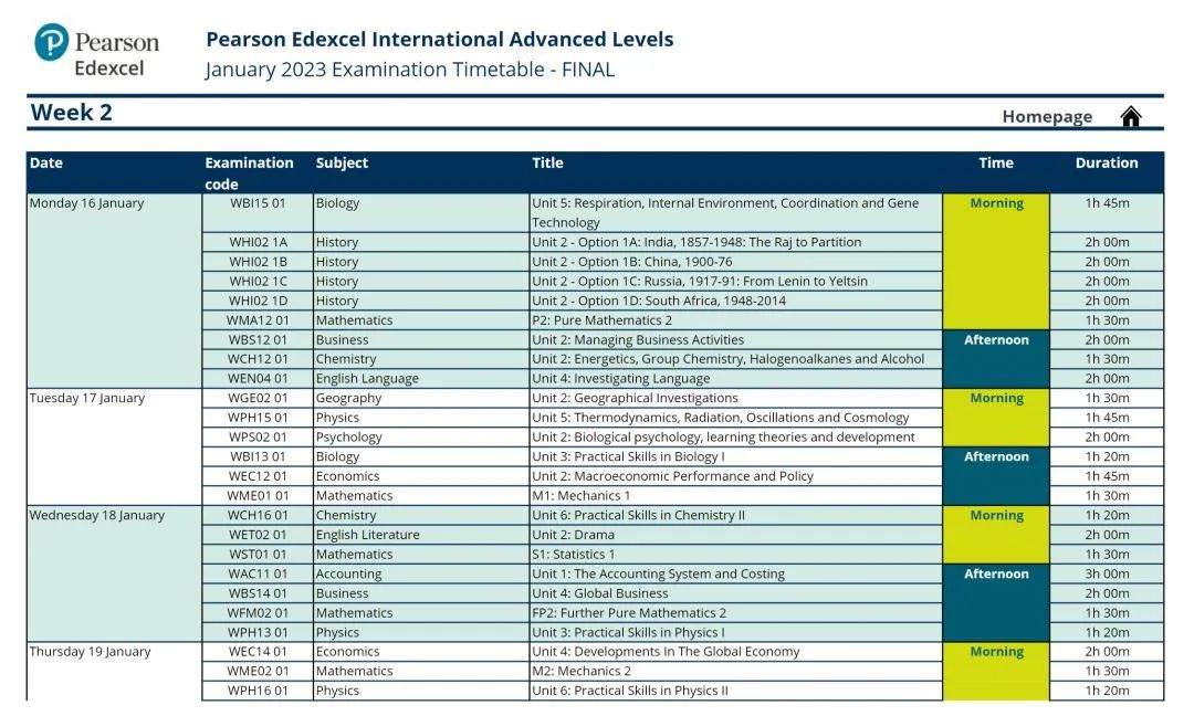 最新！2022-2023 A-Level/AS/IGCSE考试时间表！