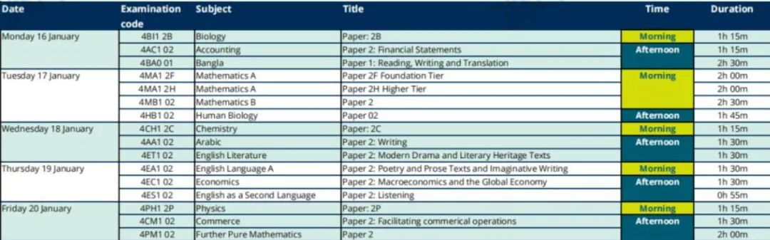 最新！2022-2023 A-Level/AS/IGCSE考试时间表！