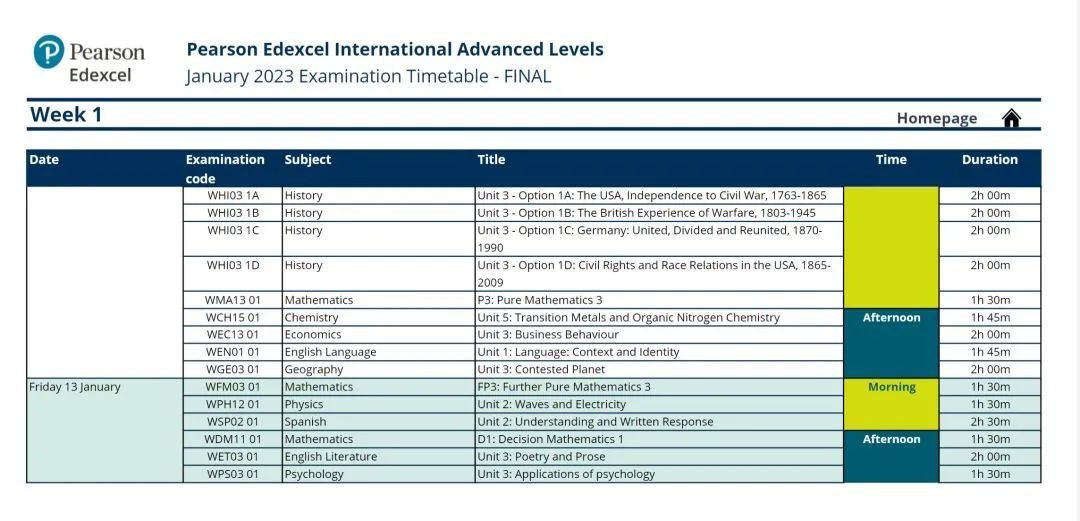 最新！2022-2023 A-Level/AS/IGCSE考试时间表！