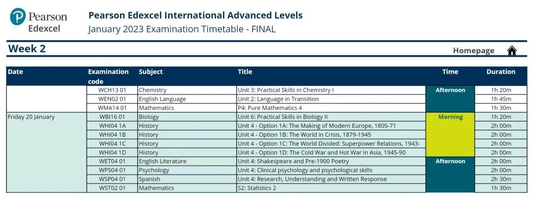 最新！2022-2023 A-Level/AS/IGCSE考试时间表！