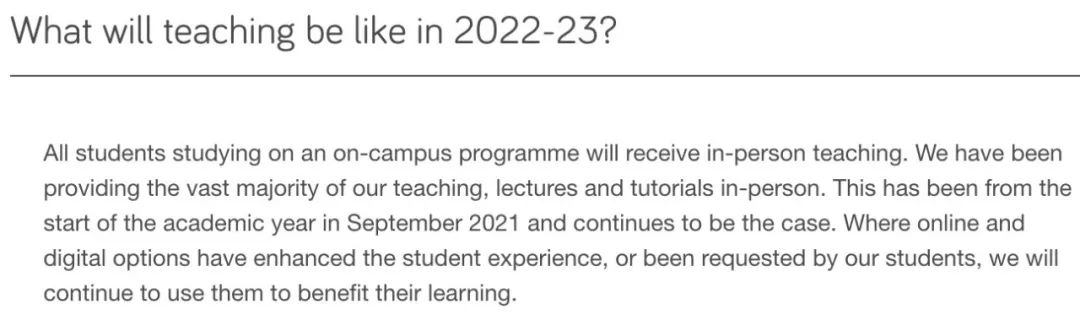 网课or面授？英国大学2022/23学年开学安排汇总