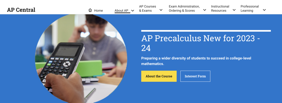 CB重磅官宣！AP正式推出新科目：Precalculus 微积分预备新科目