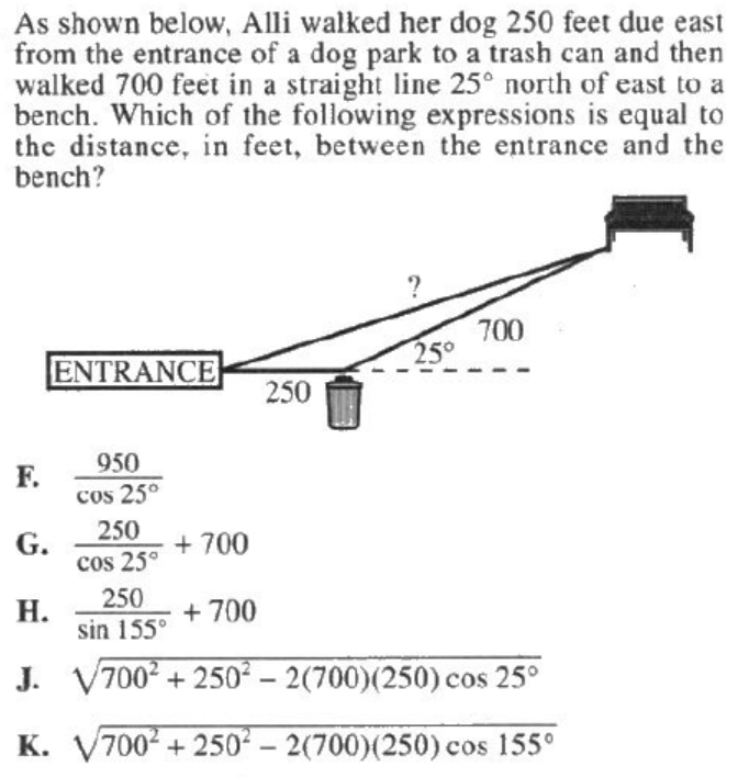 ACT数学和SAT数学深度对比