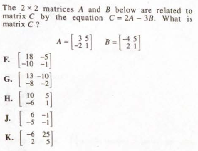 ACT数学和SAT数学深度对比