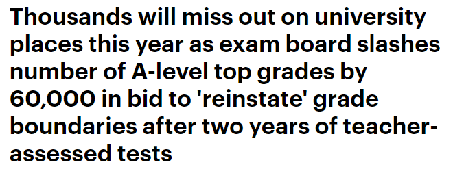 ofqual关于2022夏季GCSE/A-Level成绩说明公布！据说今年大考成绩将降低？