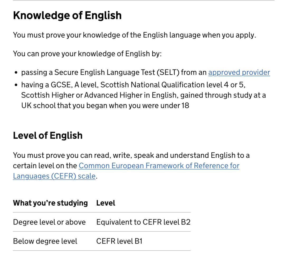 INTO英国常见语言类型分数对照