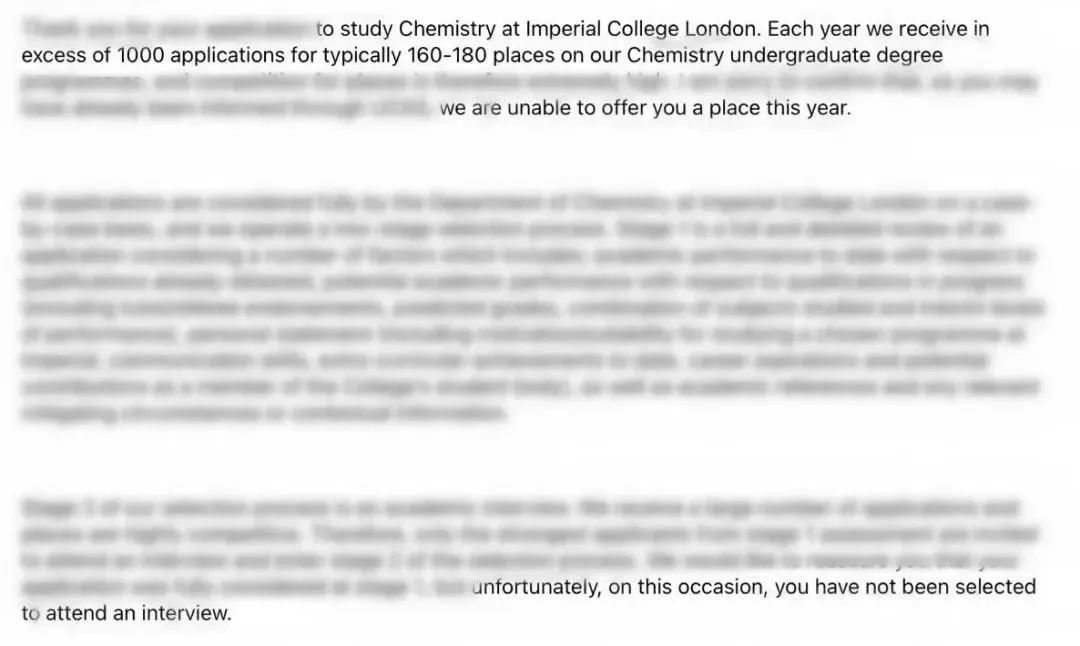 IC、UCL、LSE等英国名校拒信汇总，这些理由申请前一定要规避！