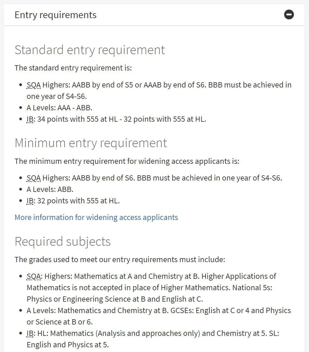 爱丁堡大学2023年Alevel各专业成绩要求！