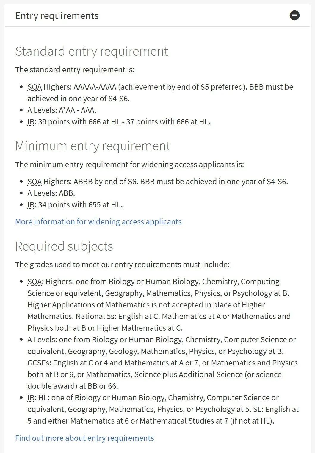 爱丁堡大学2023年Alevel各专业成绩要求！