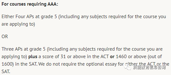 留学资讯 I 牛剑G5今年的AP申请要求汇总