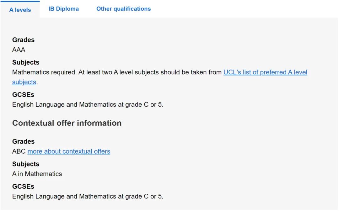 2023年伦敦大学学院（UCL）入学A-Level、IB和英语的要求都有哪些呢？