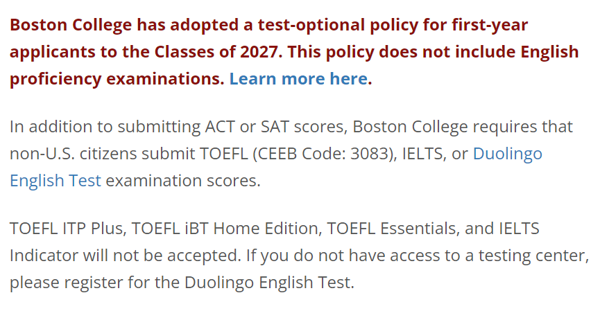 波士顿学院、布兰迪斯大学确认不接受托福家考，附美国TOP50大学语言政策一览！