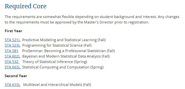 23Fall杜克大学|统计科学项目最新解读