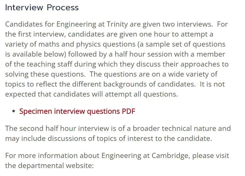 10月17日更新！剑桥大学最新面试时间及细节