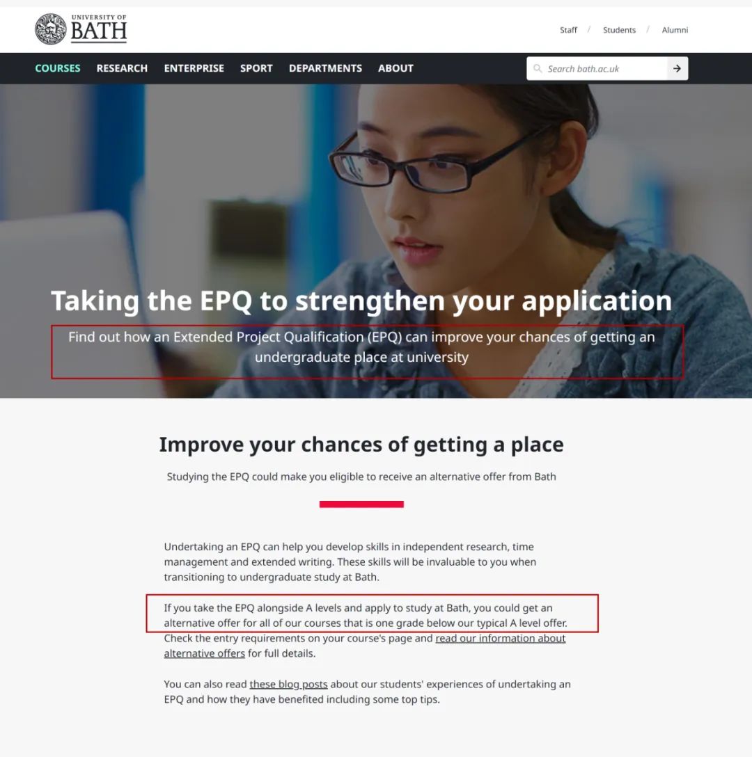 EPQ对于申请国外院校越来越重要？英国名校更新了EPQ的使用说明！
