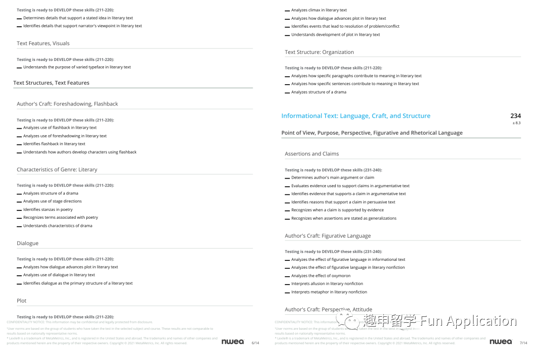 关于NWEA MAP测试的那些事（三）评测报告与Exact Path系统的结合