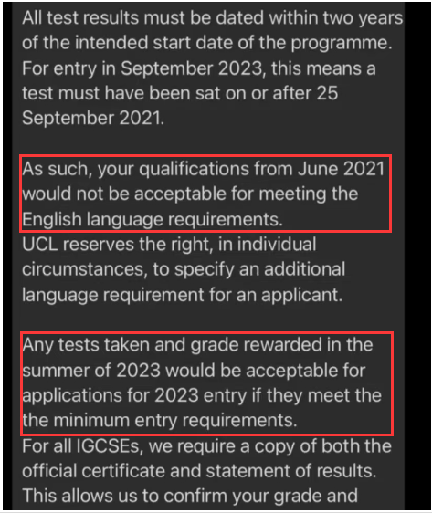 又改了！！UCL生物类雅思从8.0下调到了7.5！ESL时间政策也有更新！