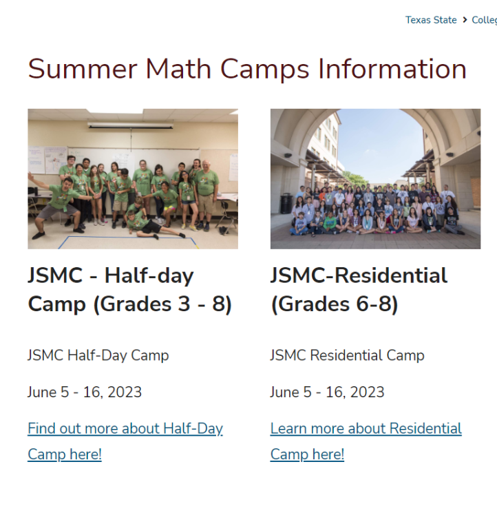 美国“宝马”级夏校项目，德州州立大学荣誉数学营（HSMC）即将开申！