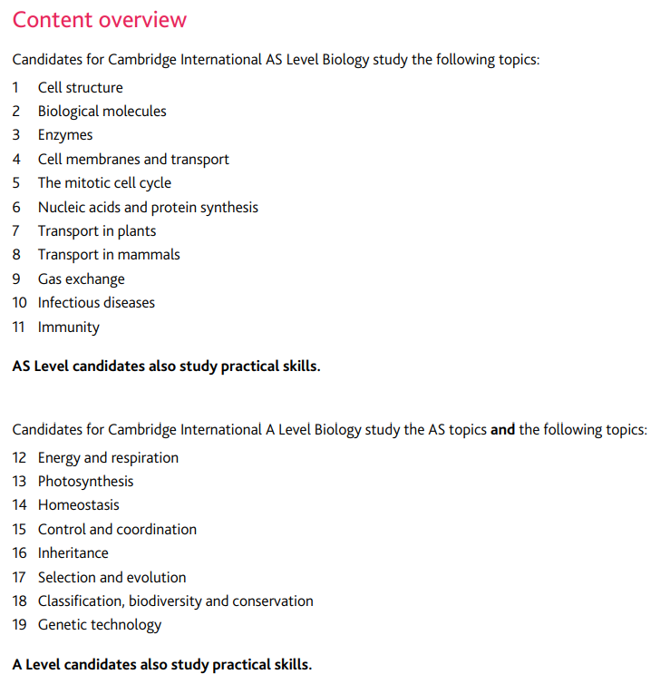 相比数理化，IGCSE/Alevel生物是最简单的理科？