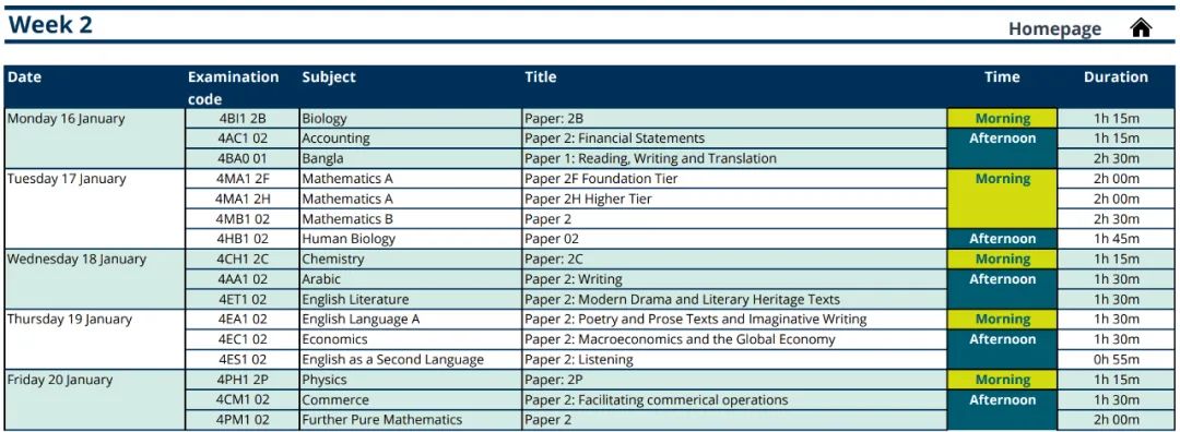 2023年1月Edexcel IGCSE考试时间公布，居然有这么多变化？