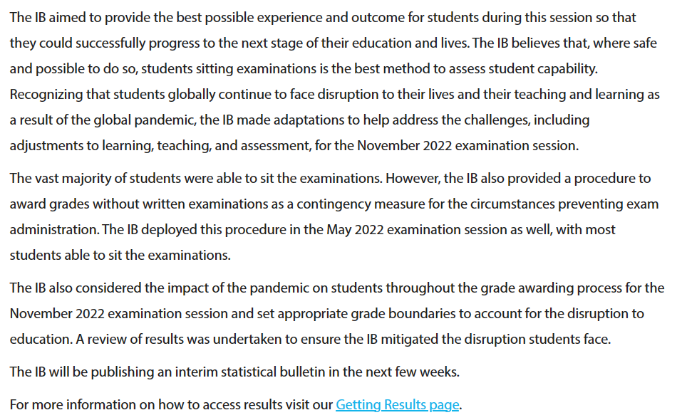 2022年11月IB大考放榜！全球平均分降了！2023年考试何去何从？
