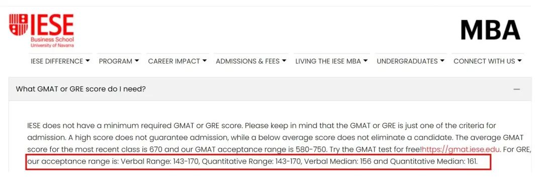 申请欧洲Top20商学院，GRE要考多少分？