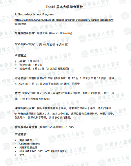 别让截止日期毁了你的夏校申请！这些顶尖夏校4月才结束，现在还能冲...