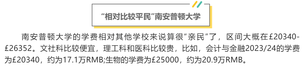 2023年英国热门G10大学留学生学费出炉