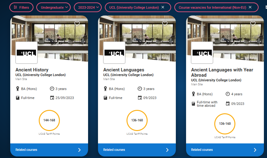 干货！本科UCAS可申请课程查询指南