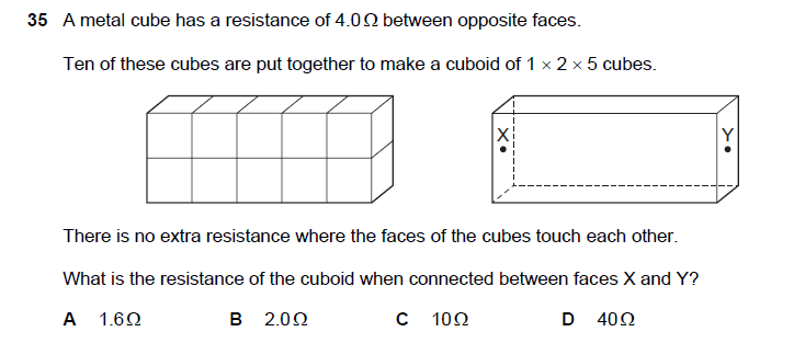 CAIE：ALevel物理（paper 1）选择易错题分析