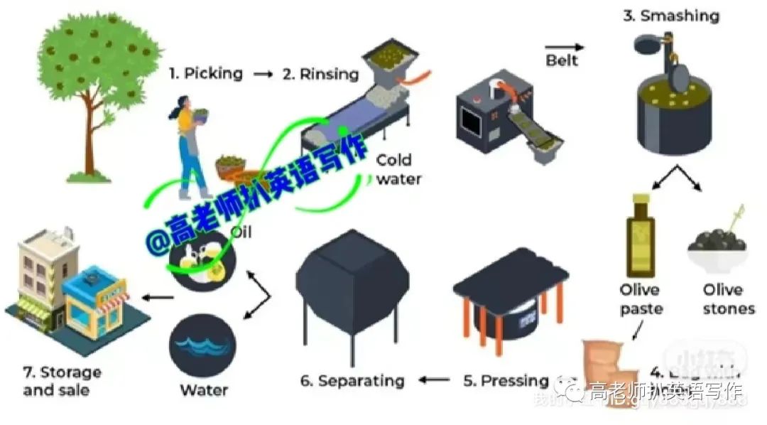 225 雅思写作 2023 2月 雅思机考 流程图预测：橄榄油