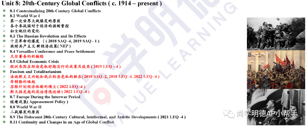 2023年AP欧洲史考试分析及重难点梳理，考前必备
