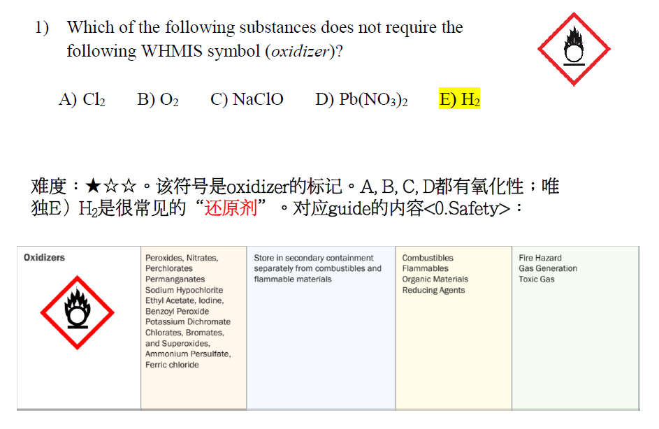 加拿大化学竞赛CCC真题讲解2022(1)