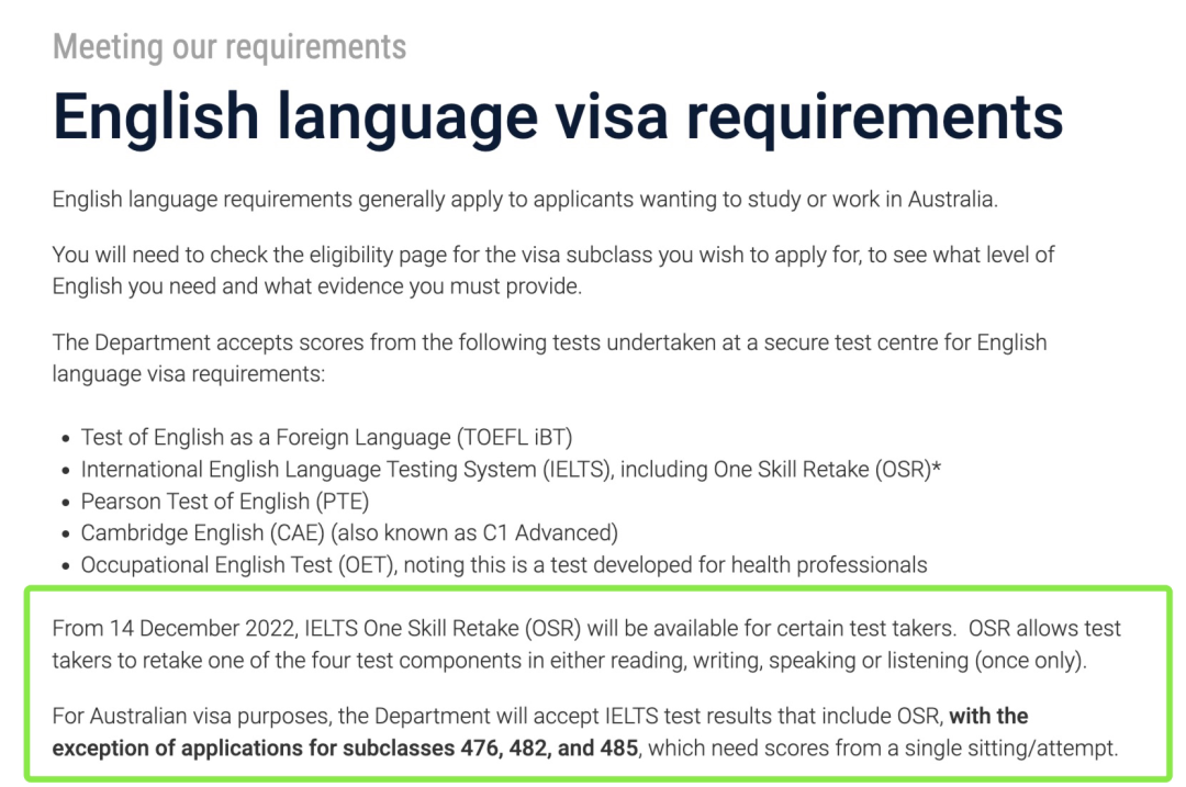 雅思单科重考已在澳洲上线！你想知道的细节都在这~