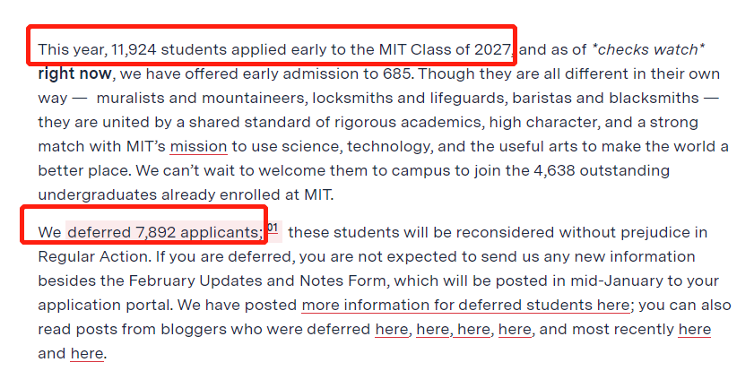 MIT今晨RD放榜，申请人数爆跌20%, 录取人数历年最低！