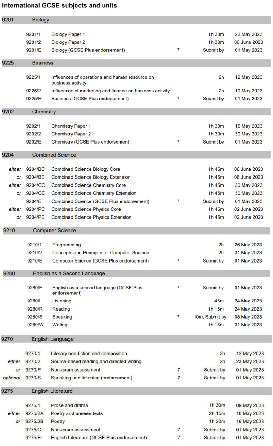 2023夏考三大考试局key dates！玄学时刻，看到就是A*！