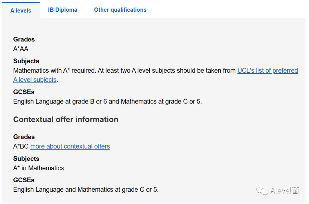 UCL 2024入学少数专业提高了ALevel、GCSE和英语要求
