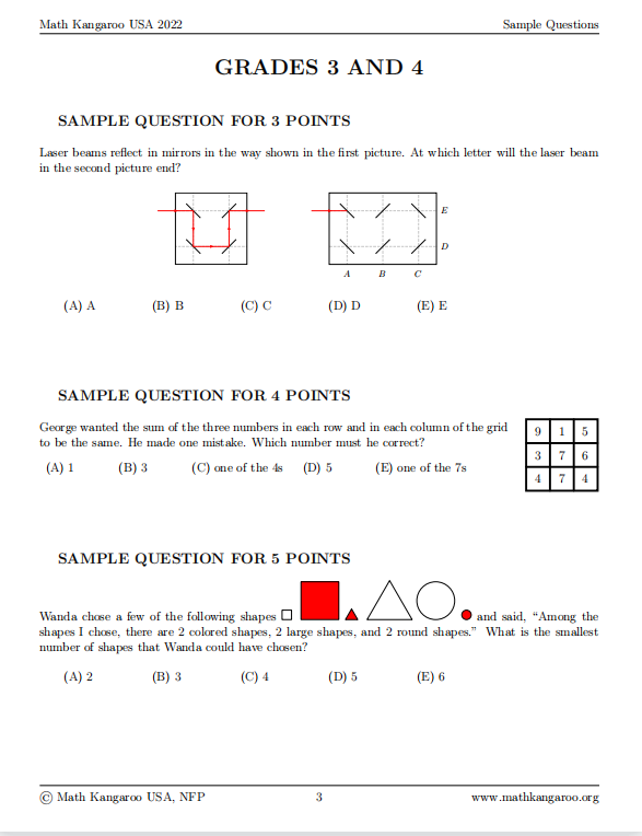 小低年级适合打什么竞赛？袋鼠数学竞赛安排/分数线/竞赛真题/学习课程都在这里了！